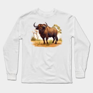 African buffallo Long Sleeve T-Shirt